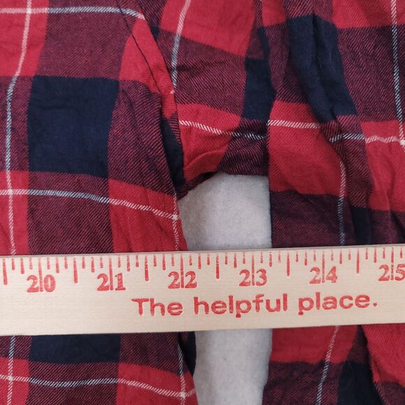 Goodfellow & Co Buffalo Check Flannel Button Up Shirt Mens Size XL Red Blue - Picture 8 of 10
